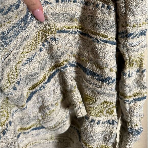 COOGI Australia 3D Knit‎ Sweater Size XL Lightweight Earthy Colors - Picture 3 of 8